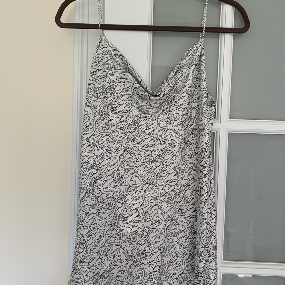 Theory evening slip cowl draped back camisole NWT